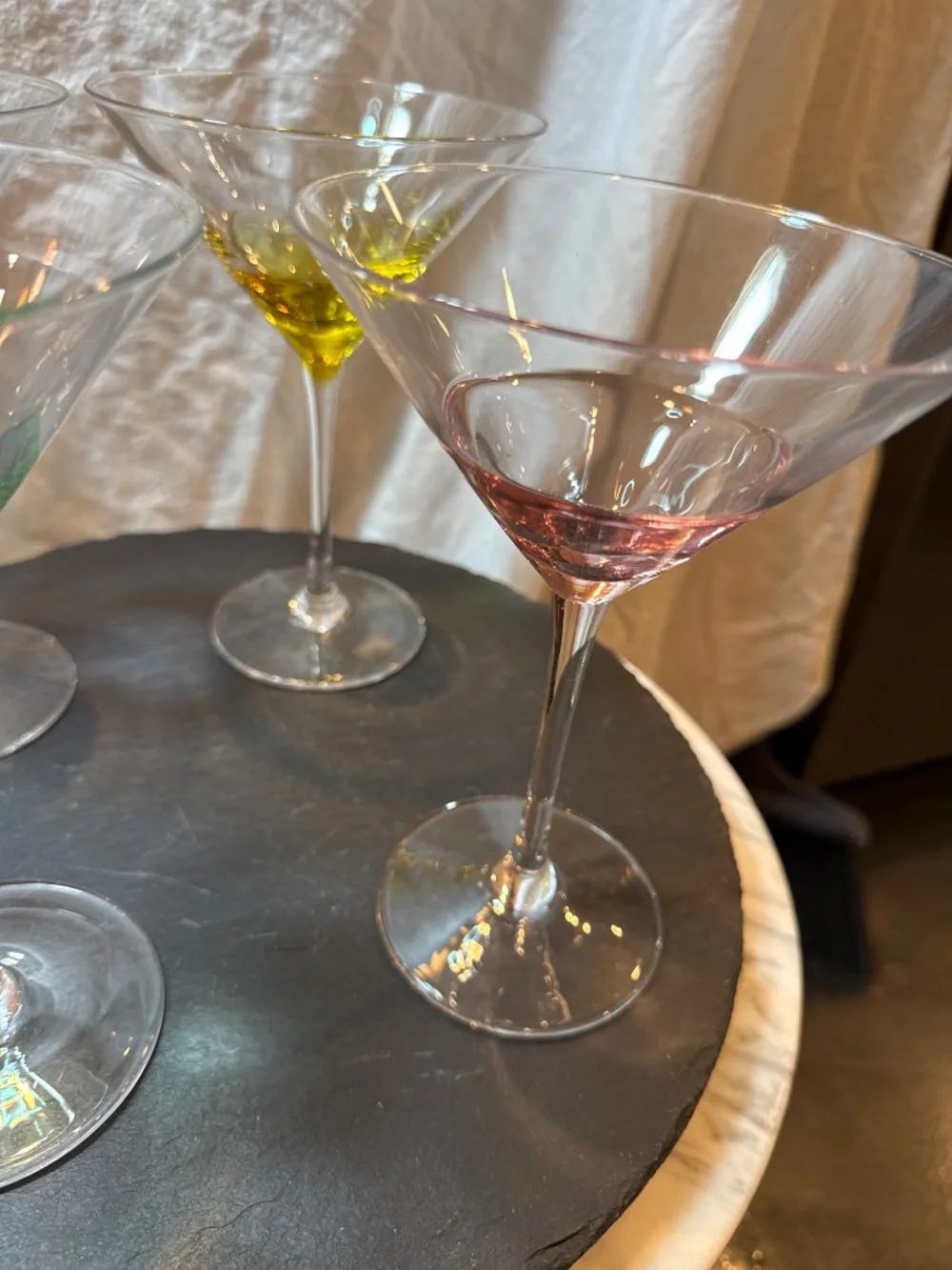 Vintage Pier 1 oversized, martini glasses